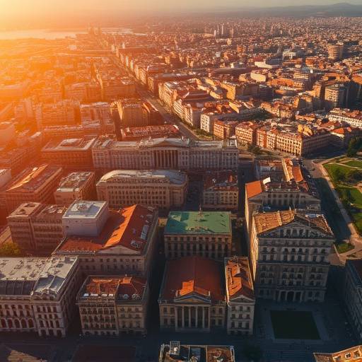 Imagen del documental 'Valencia Secreta', mostrando una vista aérea de la ciudad de Valencia