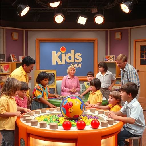 Imagen del programa infantil 'El Club de la Alegría', mostrando a los presentadores y niños jugando